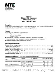 NTE361 datasheet pdf NTE Electronics