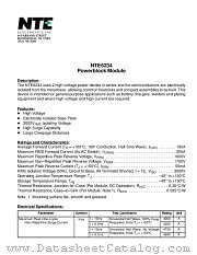 NTE6234 datasheet pdf NTE Electronics