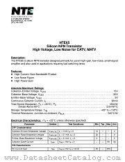 NTE65 datasheet pdf NTE Electronics