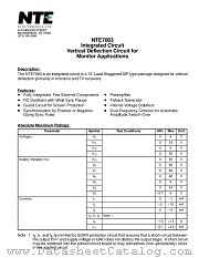 NTE7083 datasheet pdf NTE Electronics