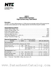 NTE71 datasheet pdf NTE Electronics