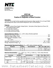 NTE7124 datasheet pdf NTE Electronics