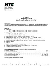 NTE7157 datasheet pdf NTE Electronics