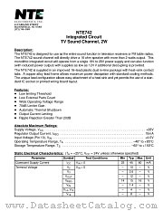 NTE742 datasheet pdf NTE Electronics