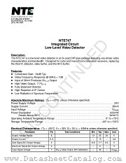 NTE747 datasheet pdf NTE Electronics