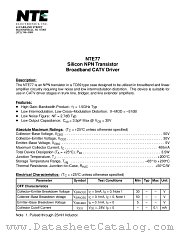 NTE77 datasheet pdf NTE Electronics