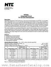 NTE821 datasheet pdf NTE Electronics