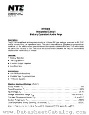 NTE825 datasheet pdf NTE Electronics