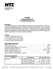 NTE826 datasheet pdf NTE Electronics