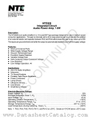 NTE828 datasheet pdf NTE Electronics