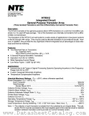 NTE912 datasheet pdf NTE Electronics