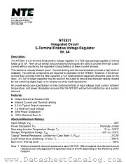 NTE931 datasheet pdf NTE Electronics