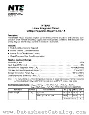 NTE961 datasheet pdf NTE Electronics