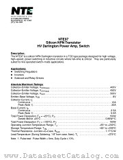 NTE97 datasheet pdf NTE Electronics
