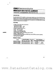 MSC23T datasheet pdf OKI electronic components