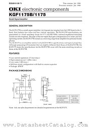 KGF1175B datasheet pdf OKI electronic components