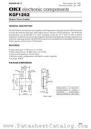 KGF1262 datasheet pdf OKI electronic components