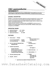 MSM65511 datasheet pdf OKI electronic components