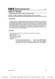 MR27V1652D datasheet pdf OKI electronic components