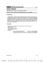 MR27V852D datasheet pdf OKI electronic components