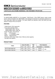 MSC2313258D-XXBS2 datasheet pdf OKI electronic components