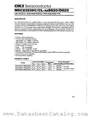 MSC23236CL-XXDS20 datasheet pdf OKI electronic components
