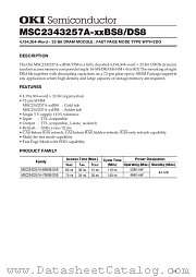 MSC2343257A-XXDS8 datasheet pdf OKI electronic components