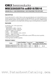 MSC2383257A-XXDS16 datasheet pdf OKI electronic components