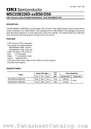 MSC23B236D-XXDS8 datasheet pdf OKI electronic components