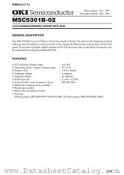 MSC5301B-02 datasheet pdf OKI electronic components