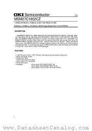MSM27C1652CZ datasheet pdf OKI electronic components