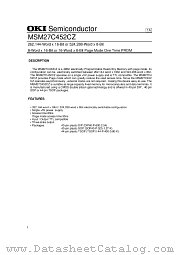 MSM27C452CZ datasheet pdf OKI electronic components