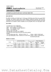 MSM5117400F datasheet pdf OKI electronic components
