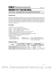 MSM51V17805B datasheet pdf OKI electronic components