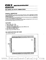 MSM5298 datasheet pdf OKI electronic components