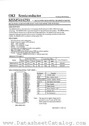 MSM5416250 datasheet pdf OKI electronic components