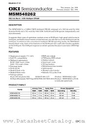 MSM548262 datasheet pdf OKI electronic components