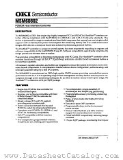 MSM60802 datasheet pdf OKI electronic components