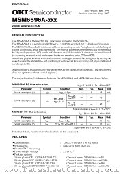 MSM6596A datasheet pdf OKI electronic components