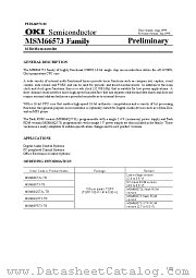 MSM66573 datasheet pdf OKI electronic components