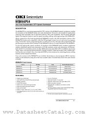 MSM66P54 datasheet pdf OKI electronic components