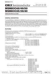 MSM80C48 datasheet pdf OKI electronic components