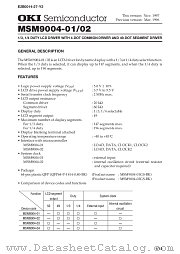 MSM9004-01 datasheet pdf OKI electronic components