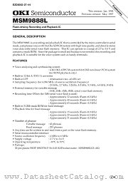MSM9888L datasheet pdf OKI electronic components
