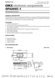 OPA256C1 datasheet pdf OKI electronic components