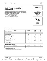 2N3442-D datasheet pdf ON Semiconductor