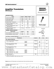 2N5550-D datasheet pdf ON Semiconductor