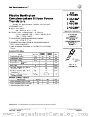 2N6035-D datasheet pdf ON Semiconductor
