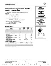 2N6487-D datasheet pdf ON Semiconductor
