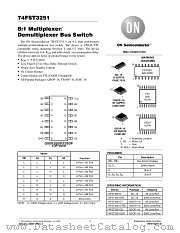 74FST3251-D datasheet pdf ON Semiconductor